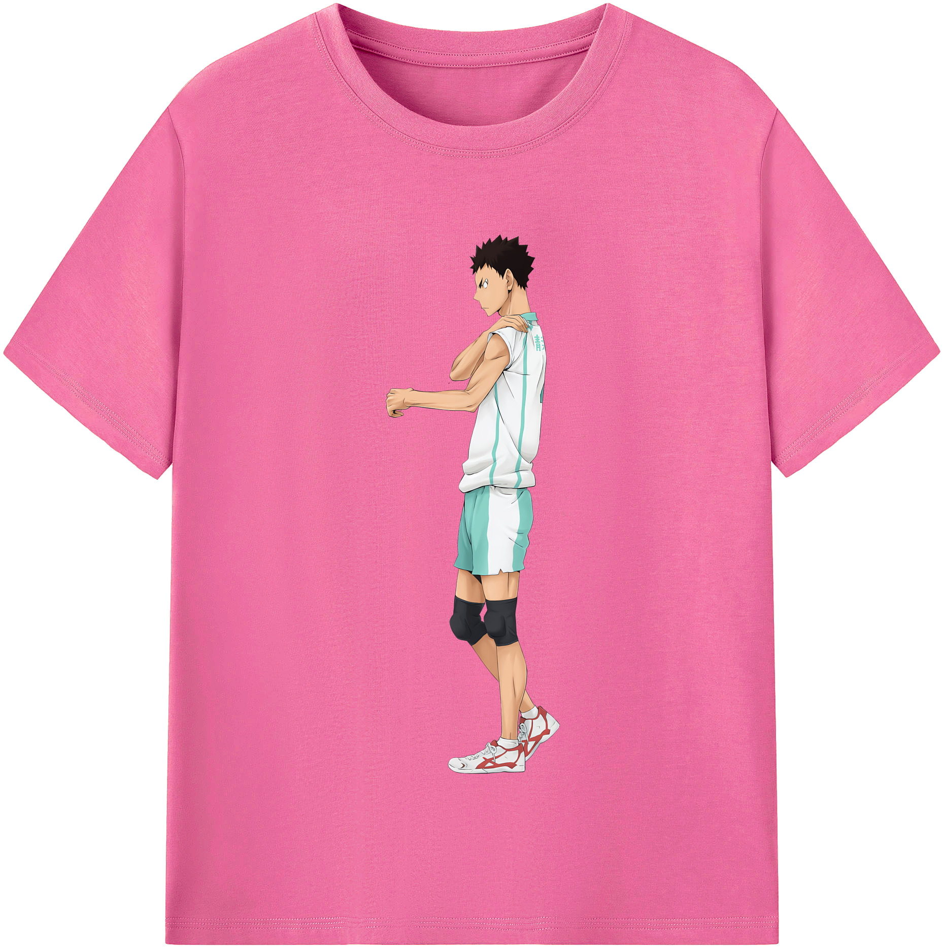 （画像用） ハイキュー!! Haikyu!! レディースカジュアルプリントTシャツ（綿100％）